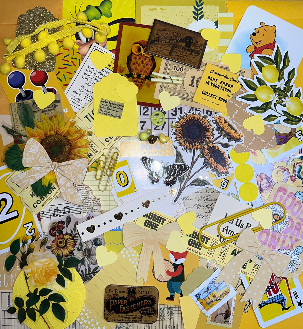 Yellow Paper and Ephemera Kit #2