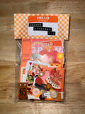 Orange Paper and Ephemera Kit #1