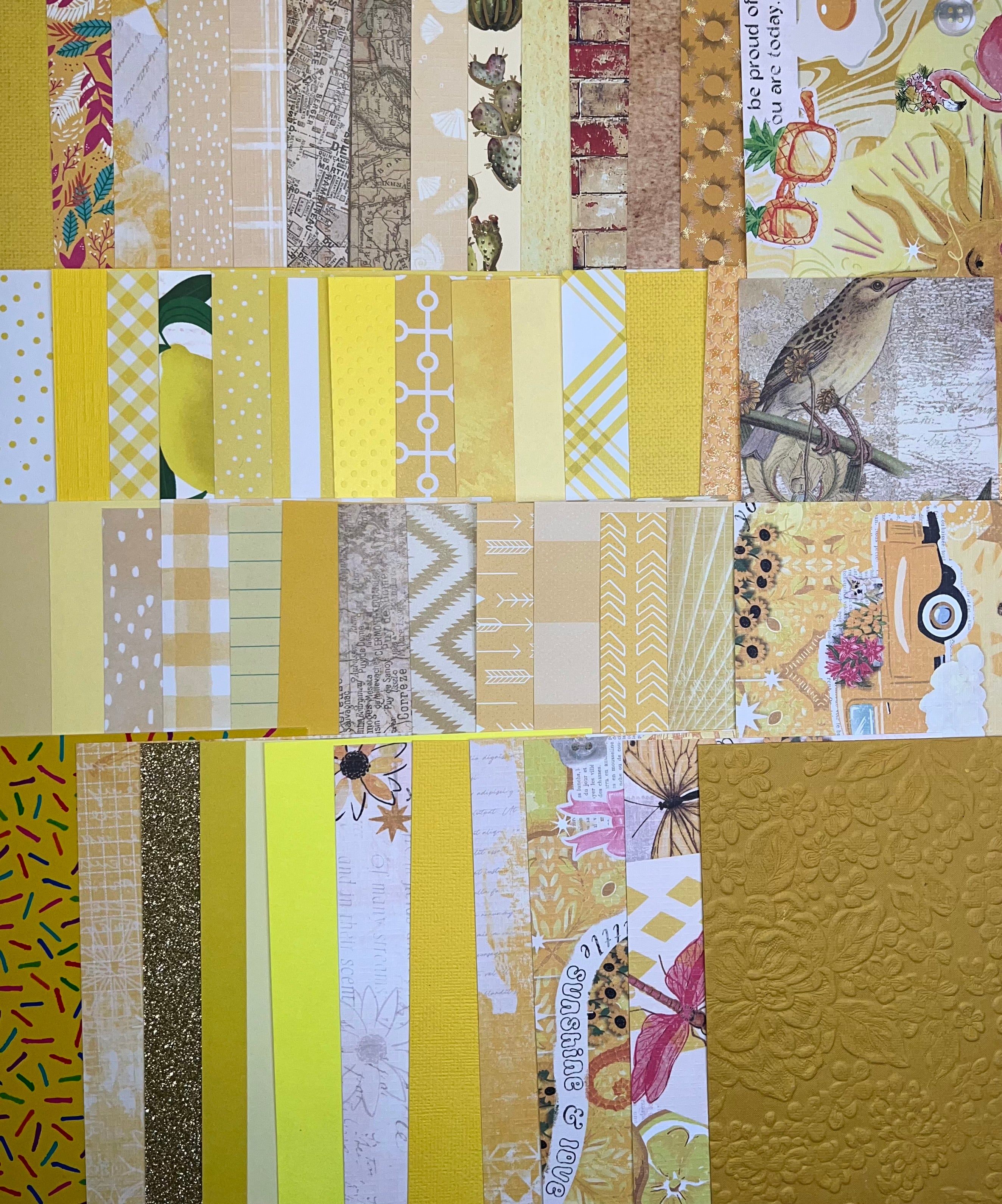 Yellow Paper and Ephemera Kit #2