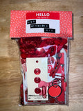 Red Paper and Ephemera Kit #1