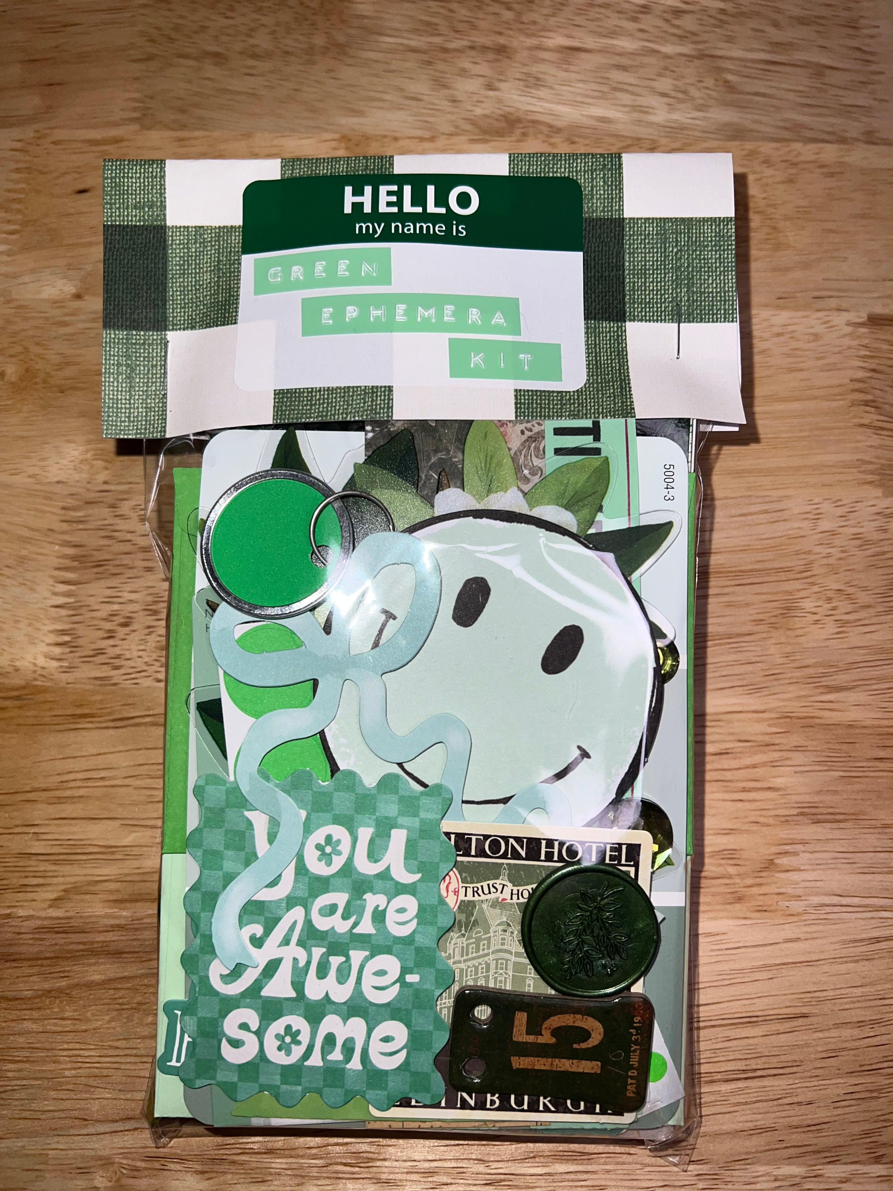 Green Paper and Ephemera Kit #1