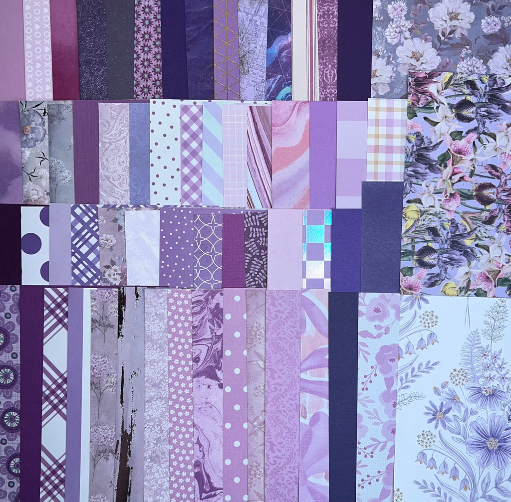 Purple Paper and Ephemera Kit #1