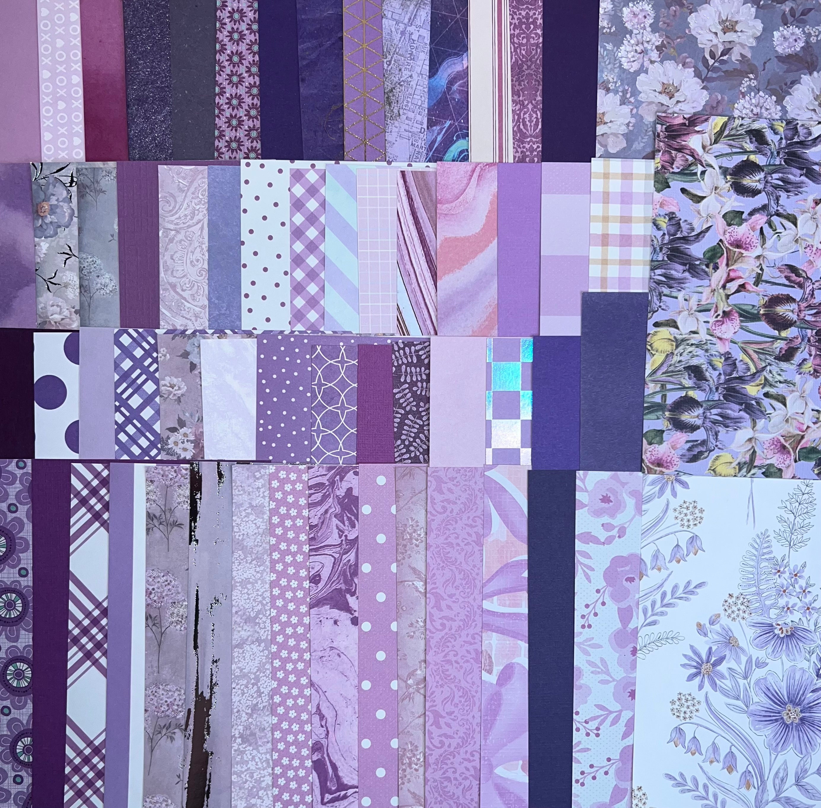 Purple Paper and Ephemera Kit #1