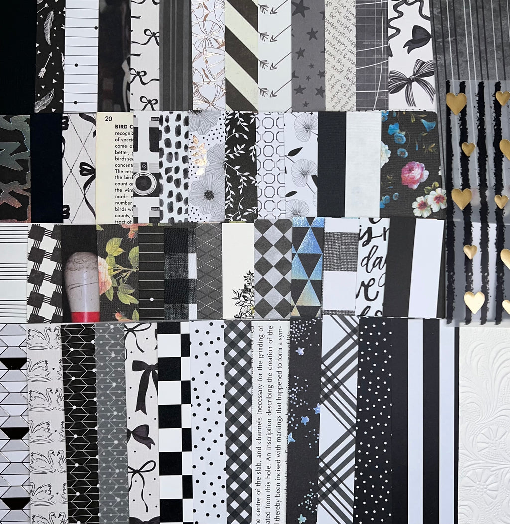 Black & White Paper and Ephemera Kit #2