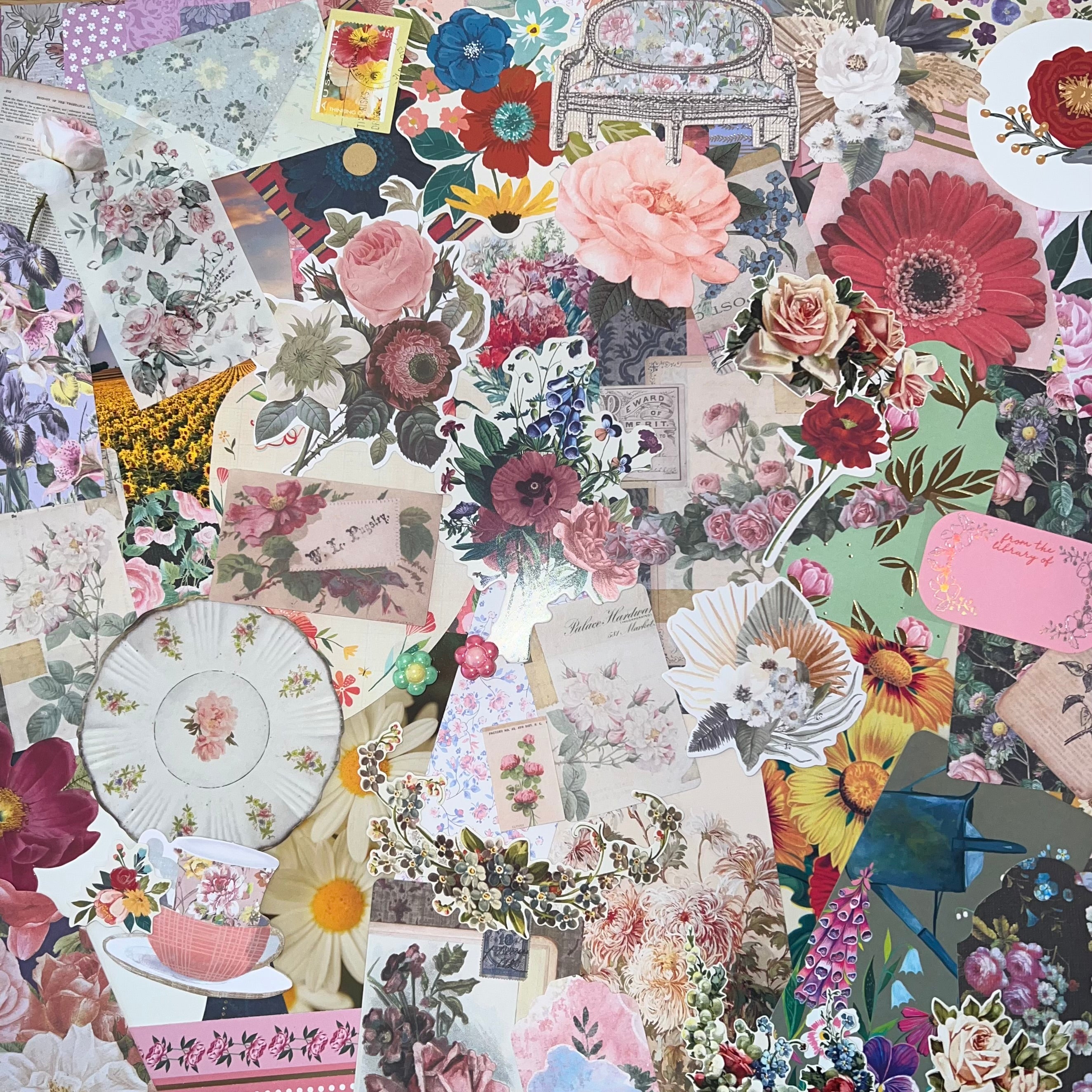 Floral Paper and Ephemera Kit #1