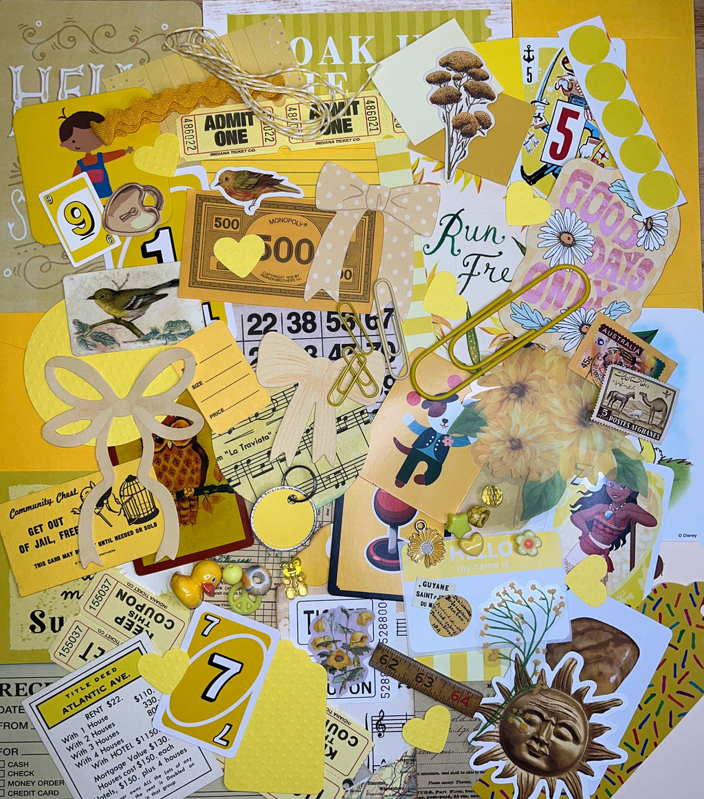 Yellow Paper and Ephemera Kit #1
