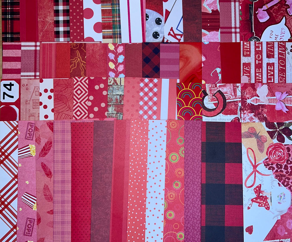 Red Paper and Ephemera Kit #2