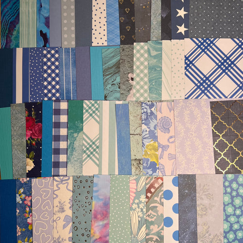 Blue Paper and Ephemera Kit #2