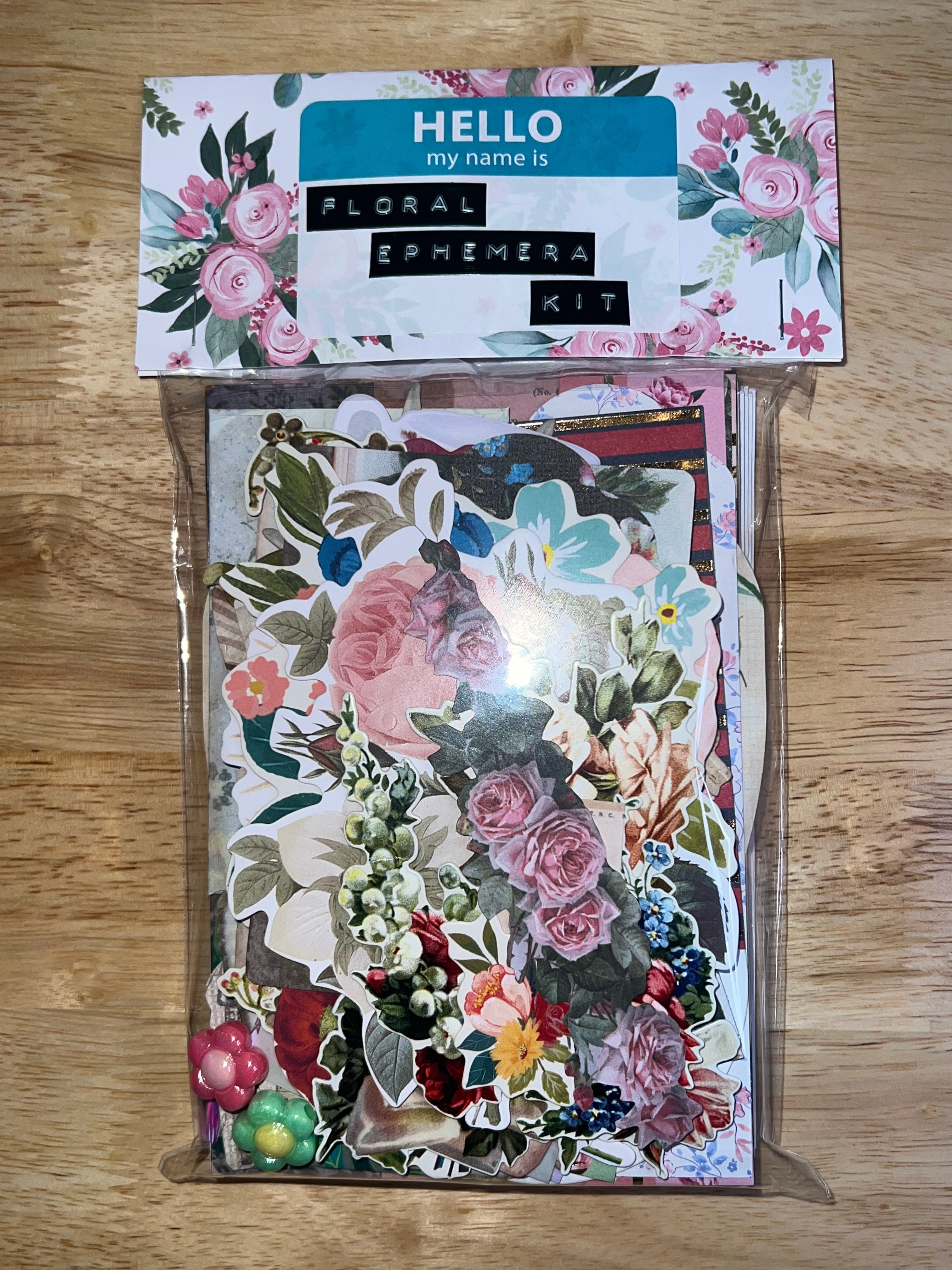 Floral Paper and Ephemera Kit #1