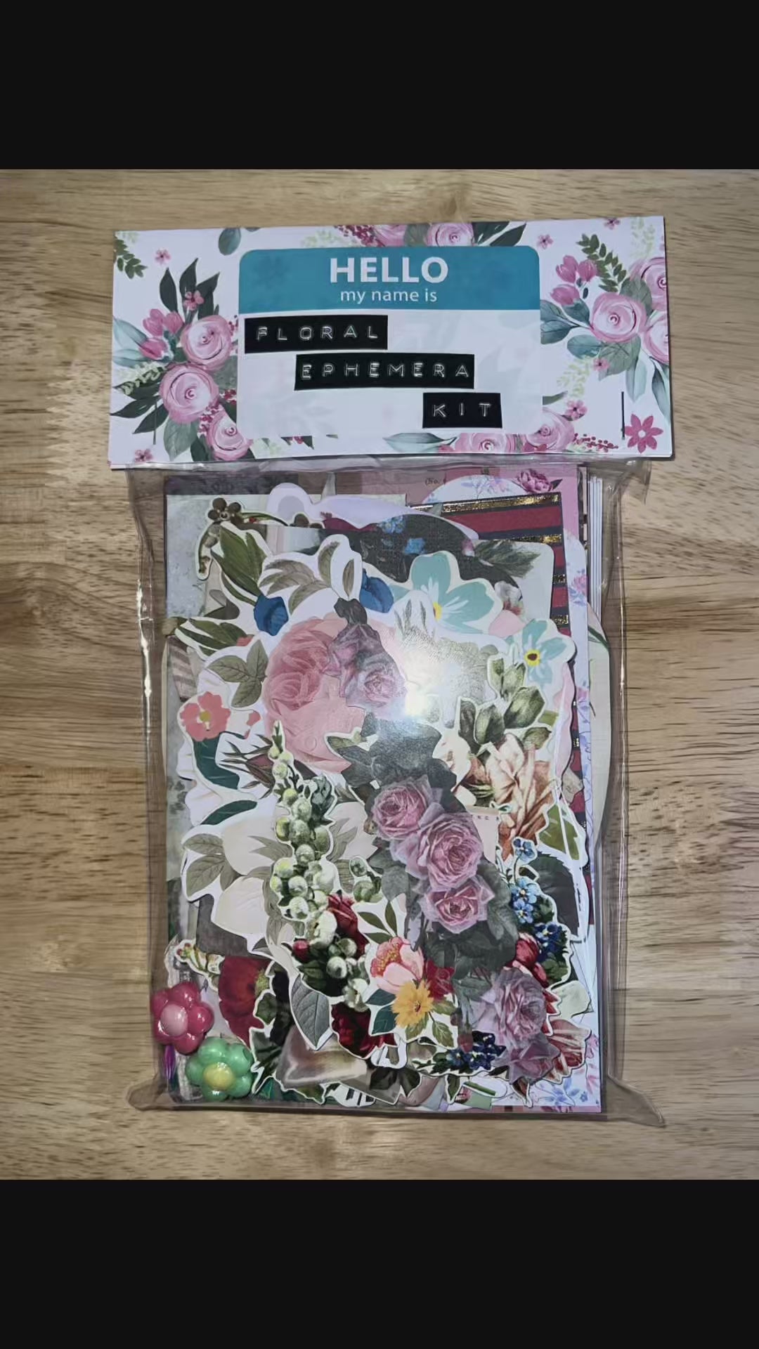 Floral Paper and Ephemera Kit #1