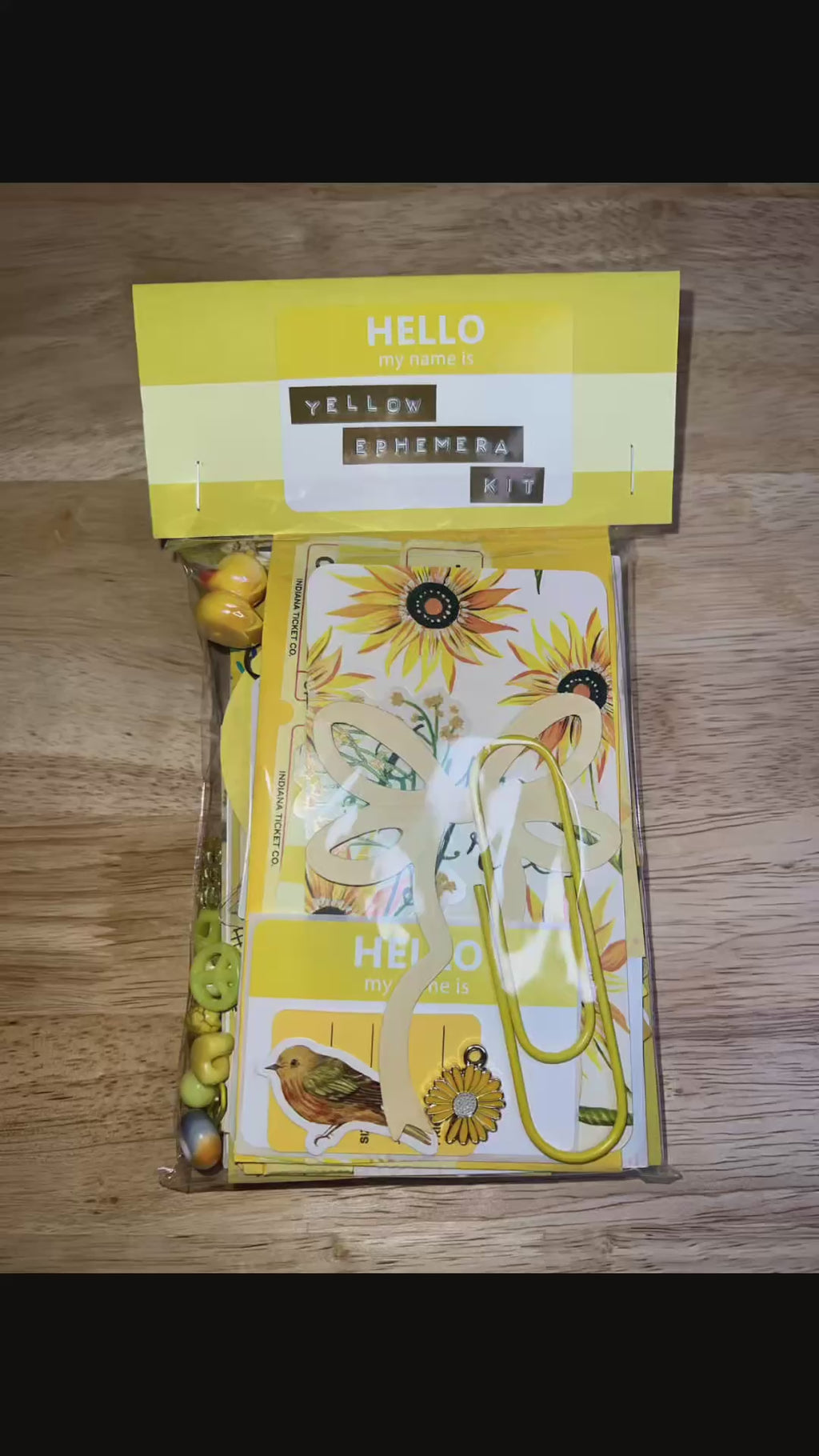 Yellow Paper and Ephemera Kit #1