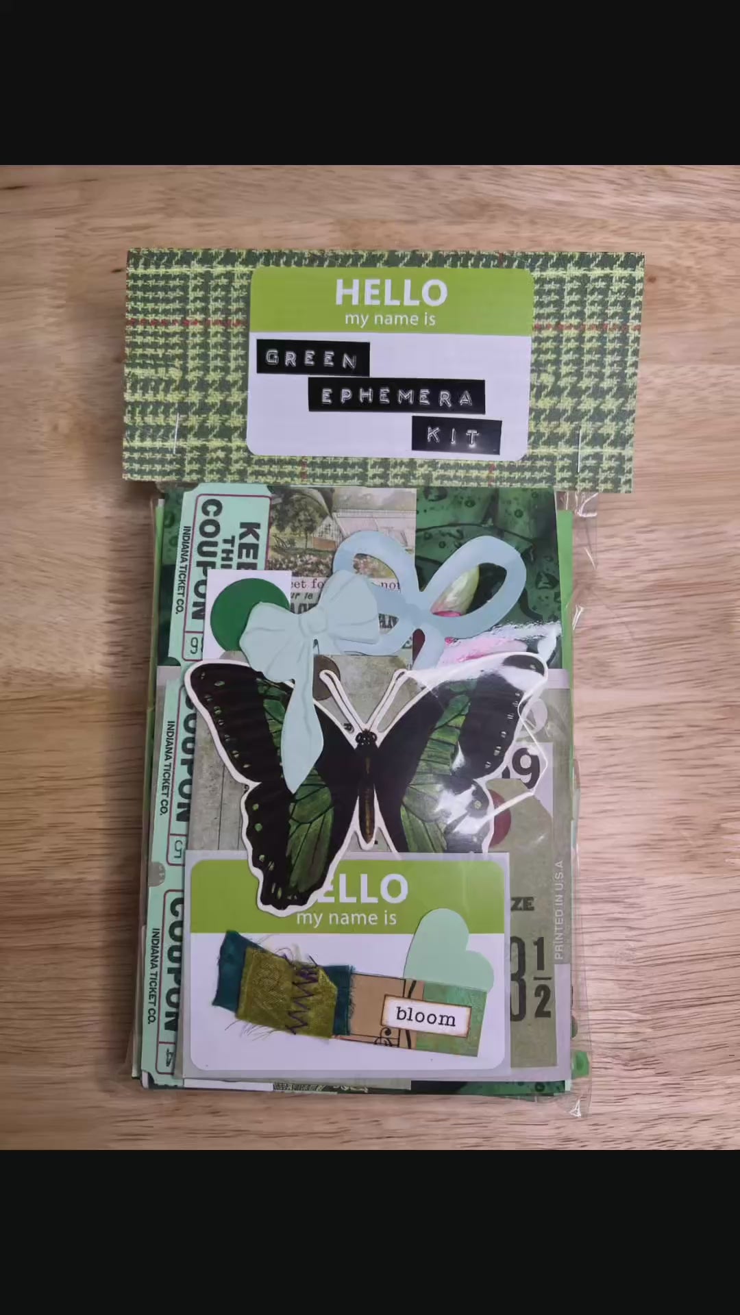 Green Paper and Ephemera Kit #2