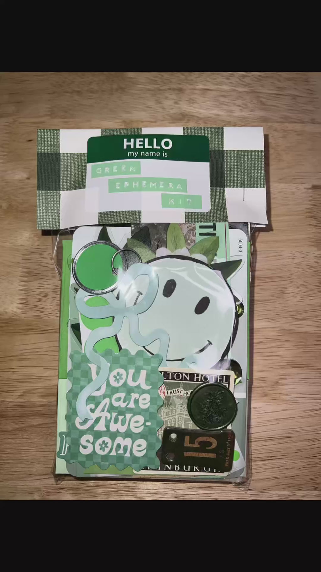 Green Paper and Ephemera Kit #1