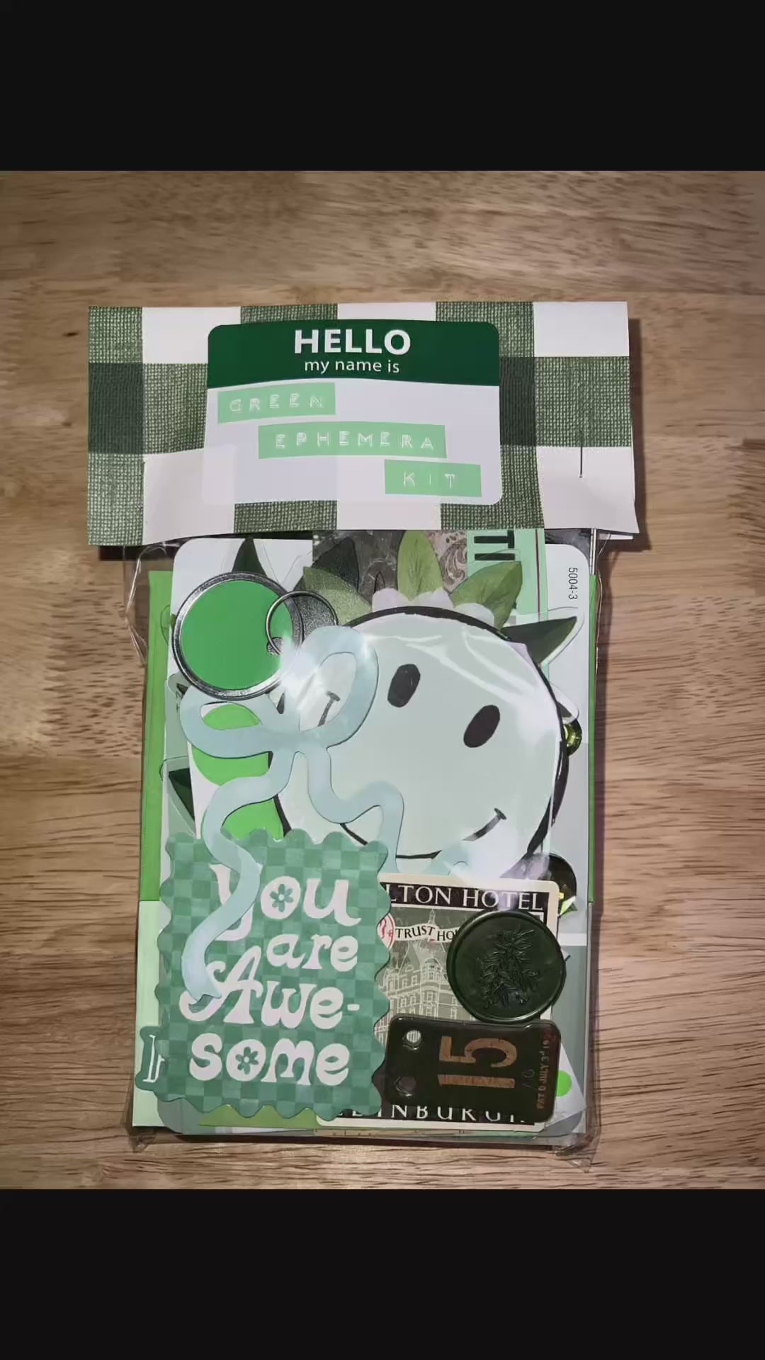 Green Paper and Ephemera Kit #1