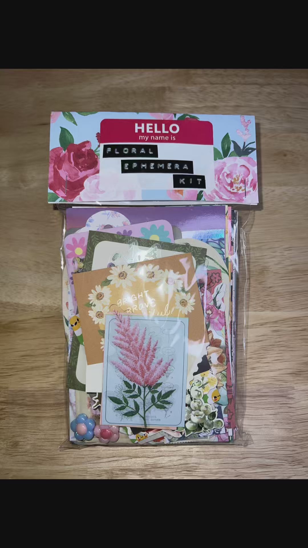 Floral Paper and Ephemera Kit #2